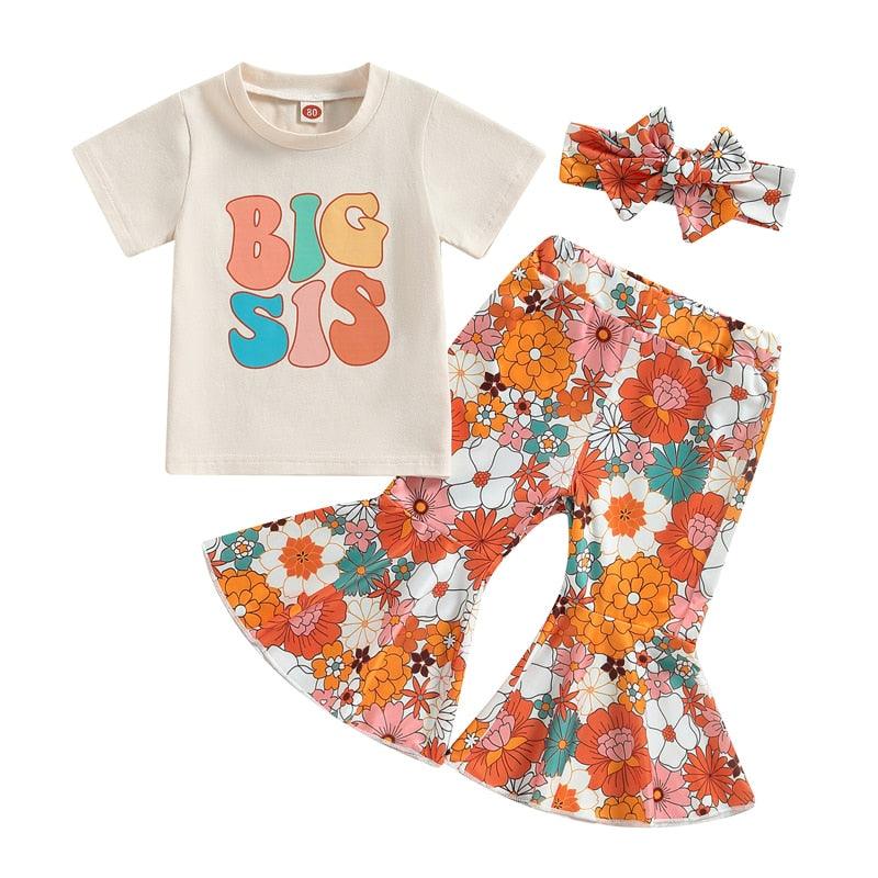 3PC Lil Sis Toddler Girl Outfit-Shop Baby Boutiques