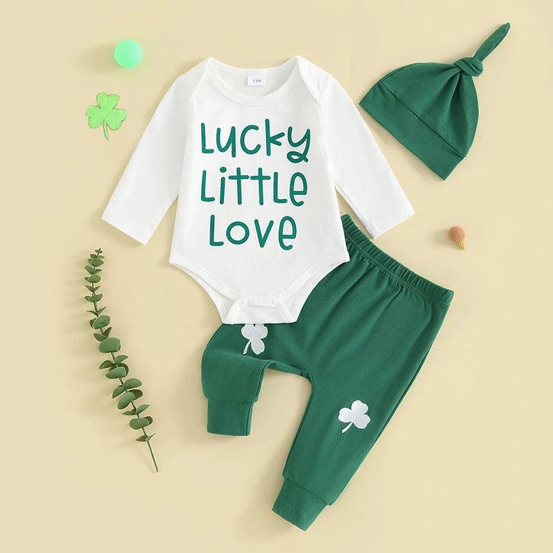 Baby 3PC Lucky Outfit With Hat