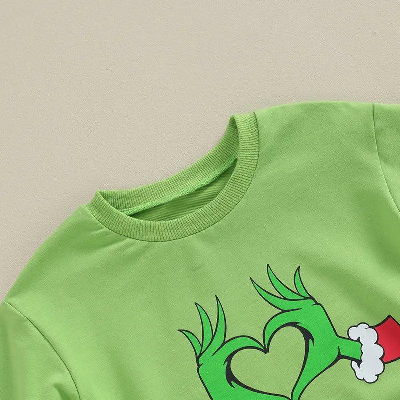 Baby Christmas Grinch Sweatshirt - Shop Baby Boutiques 