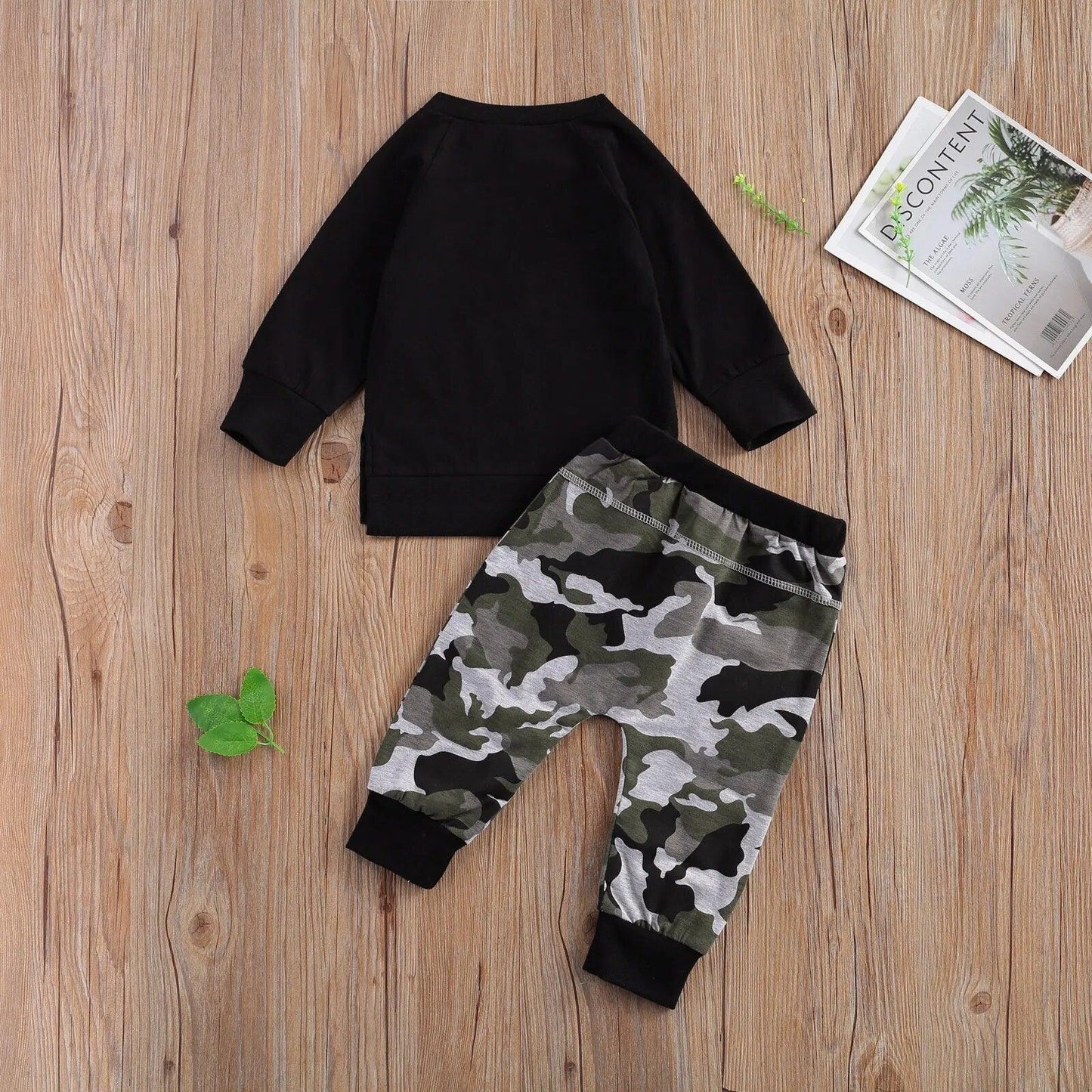 Black Camouflage Jogger Set - Shop Baby Boutiques 