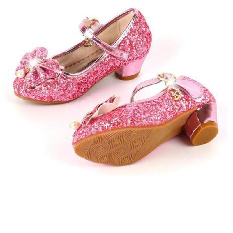 Bow Tie Mary Jane Glitter Princess Shoes - Shop Baby Boutiques 