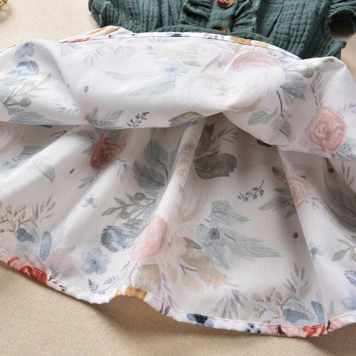Bowknot Floral Print Summer Dress - Shop Baby Boutiques 