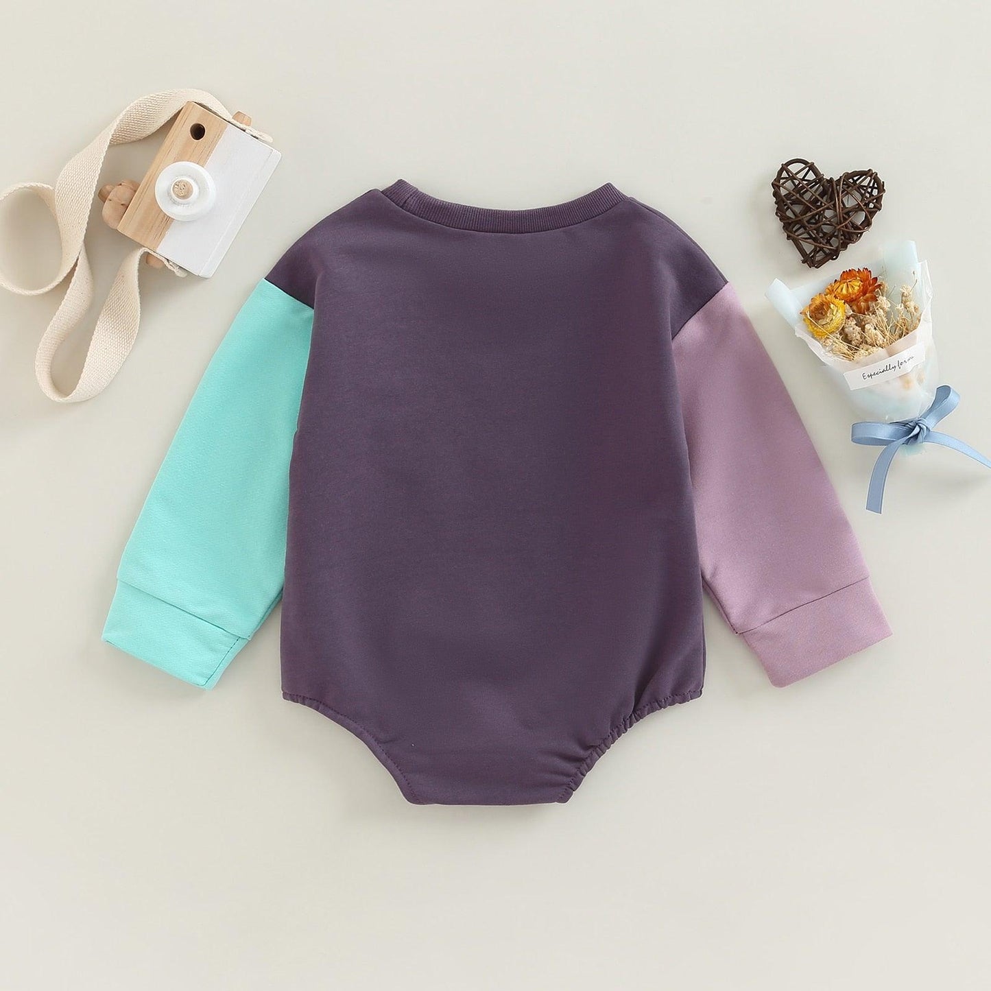 Boy Power Sweatshirt Bodysuit Romper - Shop Baby Boutiques 