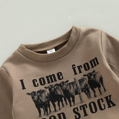 I Come From Good Stock Clothing Set - Shop Baby Boutiques 