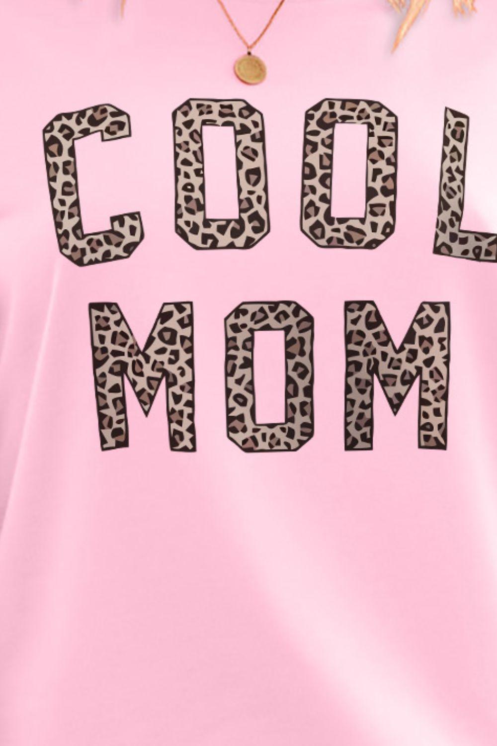 COOL MOM Graphic Drop Shoulder Sweatshirt - Shop Baby Boutiques 