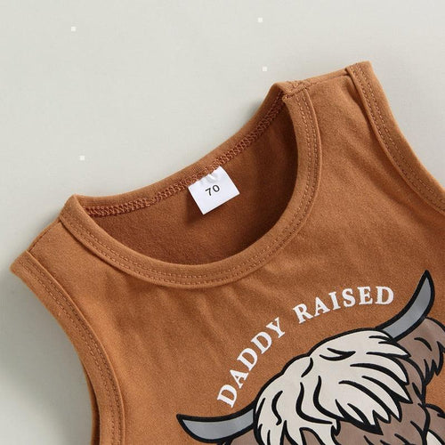 Daddy Raised Me To Take No Bull Set - Shop Baby Boutiques 