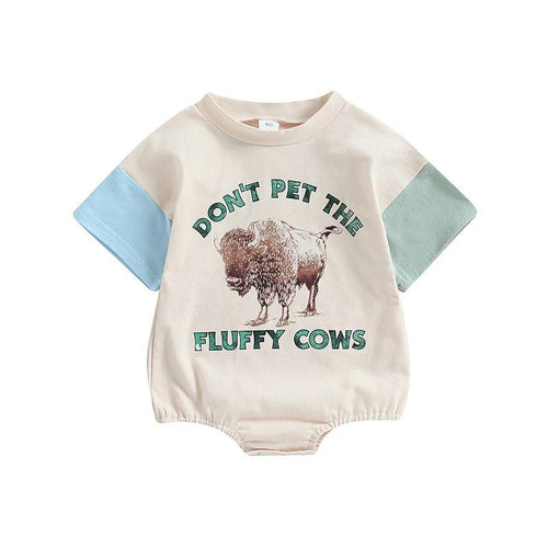 Don't Pet The Fluffy Cows Romper - Shop Baby Boutiques 