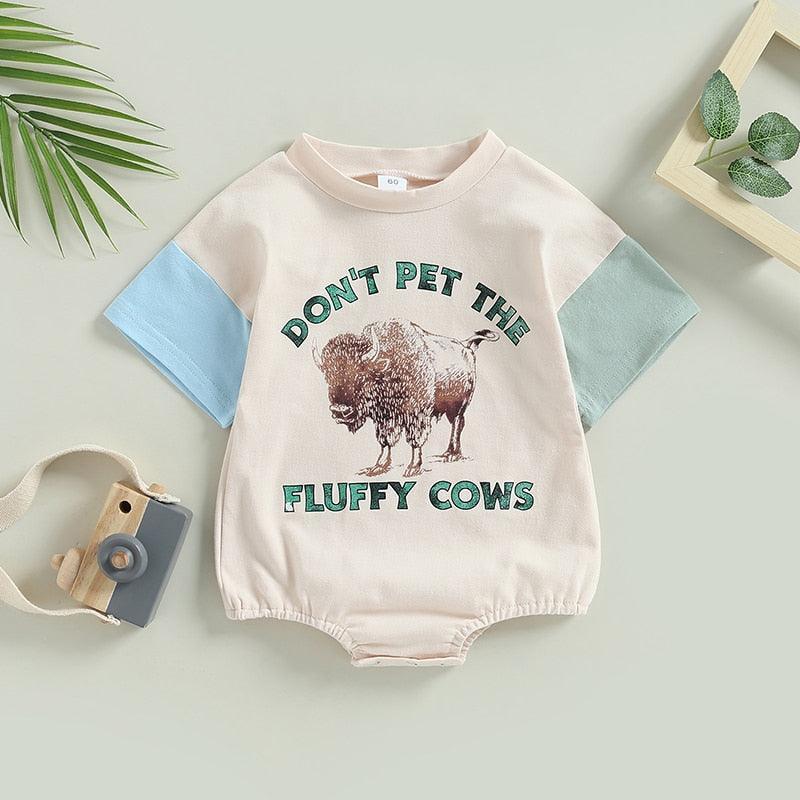 Don't Pet The Fluffy Cows Romper - Shop Baby Boutiques 