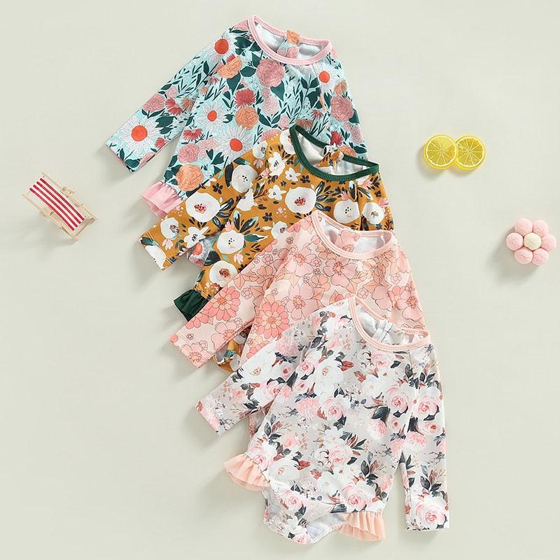 Floral Baby Girl Swimsuits - Shop Baby Boutiques 