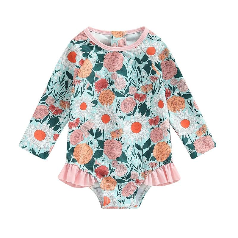 Floral Baby Girl Swimsuits - Shop Baby Boutiques 