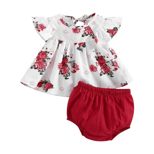 Floral Toddler Short Set-Shop Baby Boutiques