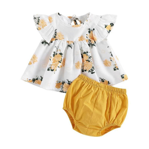 Floral Toddler Short Set-Shop Baby Boutiques