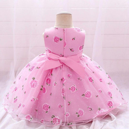 Flower Girl Roses Print Dress - Shop Baby Boutiques 