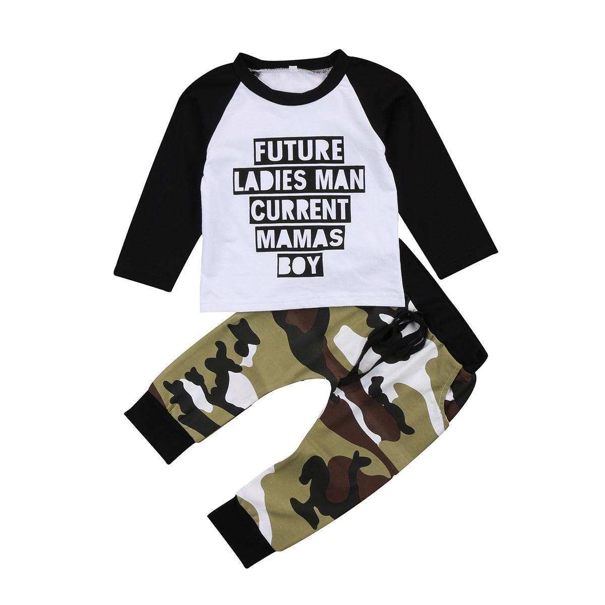 Future Ladies Man Current Mama's Boy Outfit - Shop Baby Boutiques 