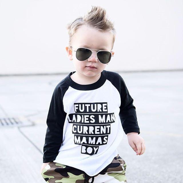 Future Ladies Man Current Mama's Boy Outfit - Shop Baby Boutiques 