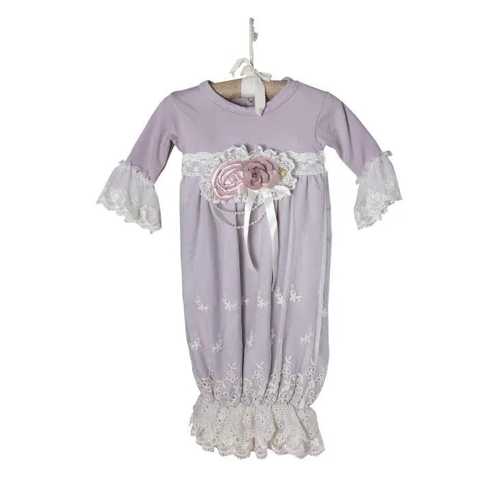 Genevie Take Me Home Gown With Headband - Shop Baby Boutiques 