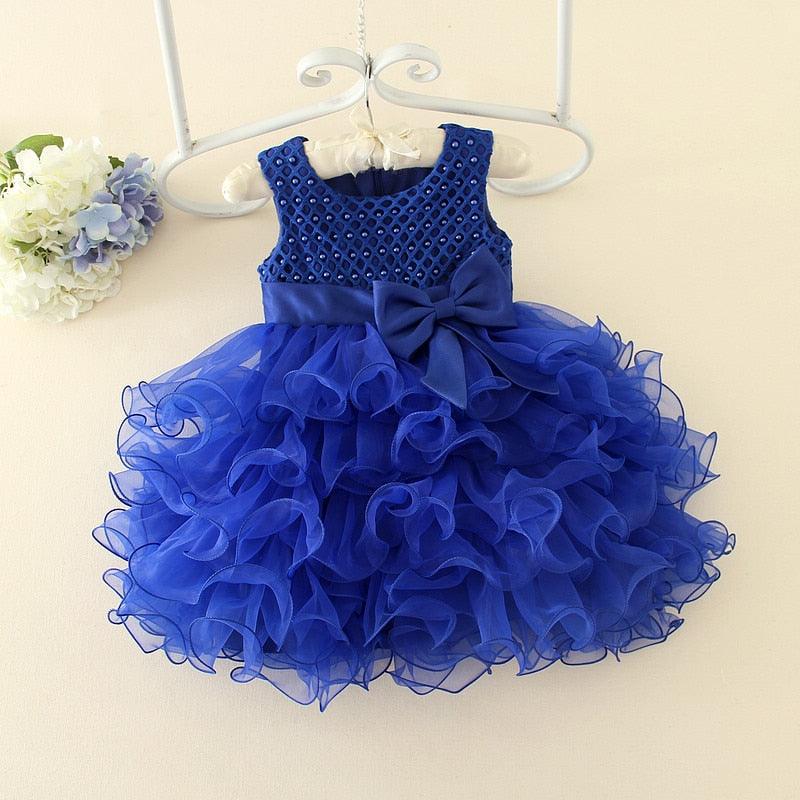 Girls Layered Tulle Princess Dress - Shop Baby Boutiques 