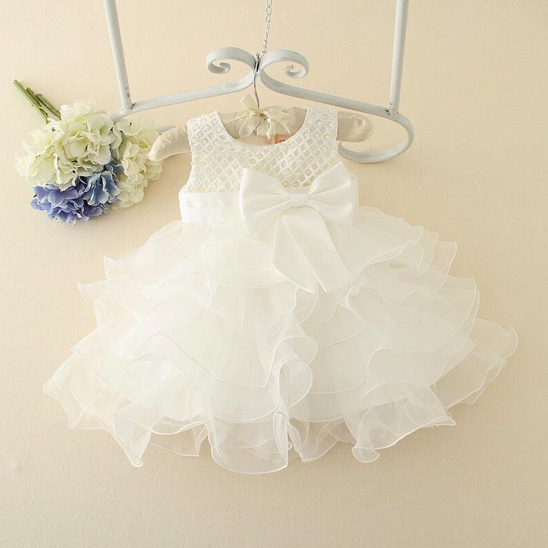 Girls Layered Tulle Princess Dress - Shop Baby Boutiques 