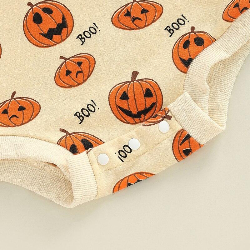 Halloween Ghost/Pumpkin Romper - Shop Baby Boutiques 