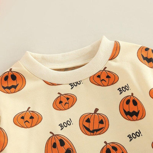 Halloween Ghost/Pumpkin Romper - Shop Baby Boutiques 