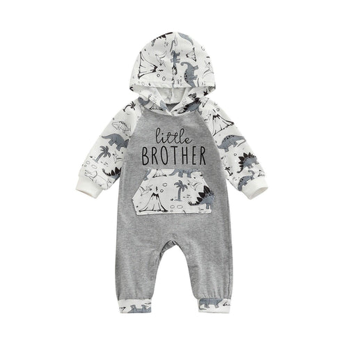 Little Brother Dino Romper - Shop Baby Boutiques 