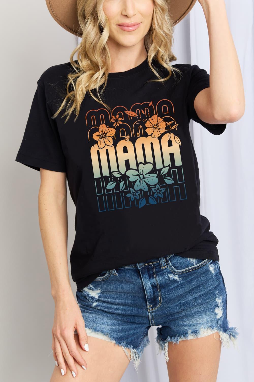 Simply Love Full Size MAMA Graphic Cotton T-Shirt - Shop Baby Boutiques 