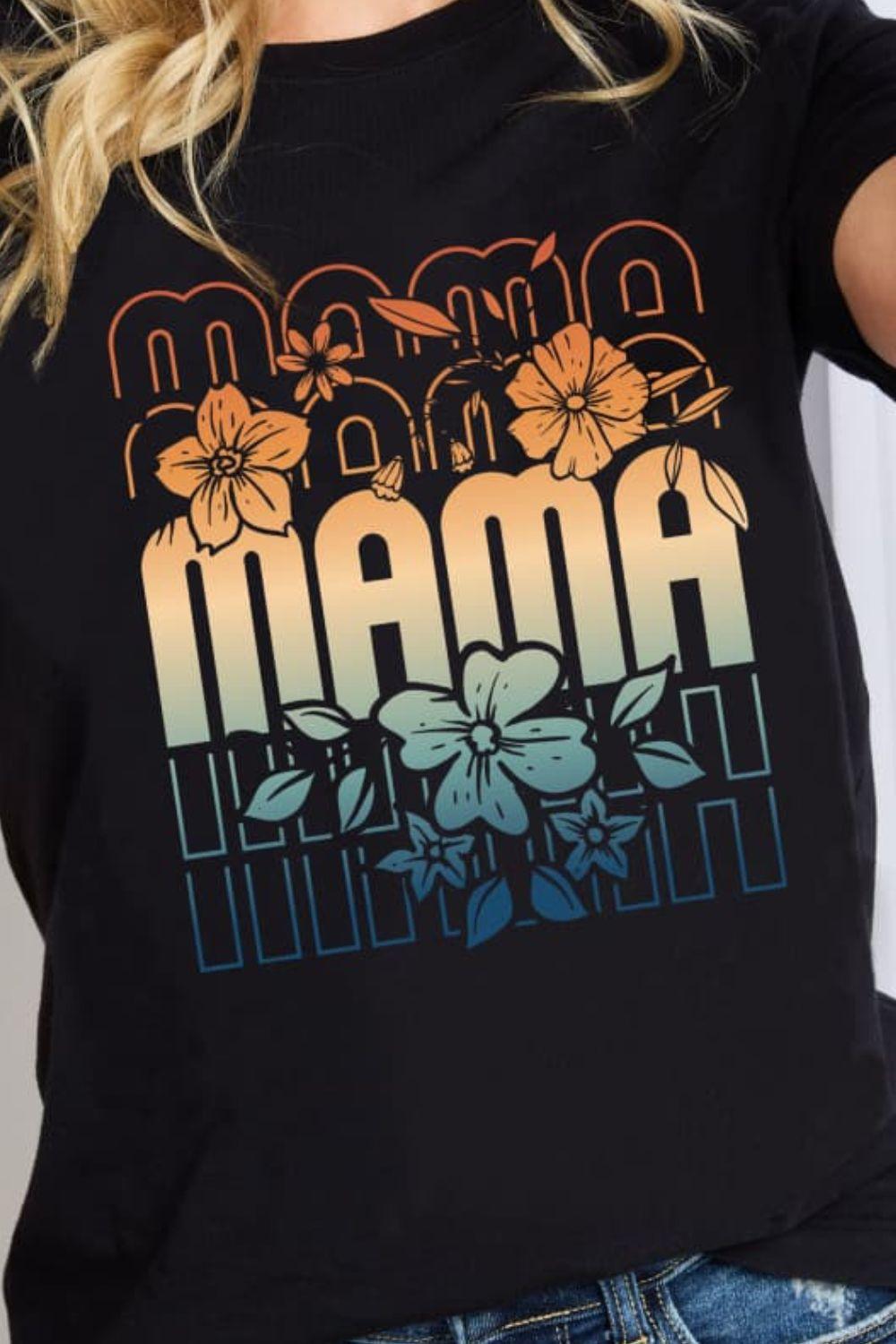 Simply Love Full Size MAMA Graphic Cotton T-Shirt - Shop Baby Boutiques 