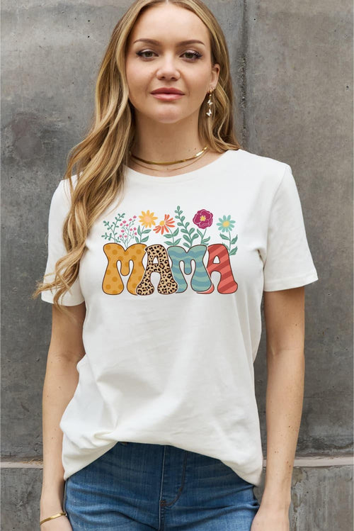 Simply Love Full Size MAMA Graphic Cotton Tee - Shop Baby Boutiques 