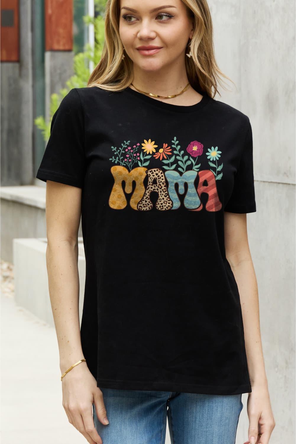 Simply Love Full Size MAMA Graphic Cotton Tee - Shop Baby Boutiques 