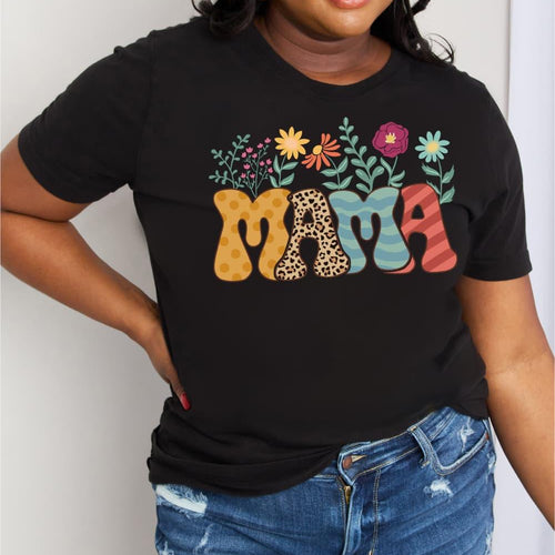 Simply Love Full Size MAMA Graphic Cotton Tee - Shop Baby Boutiques 