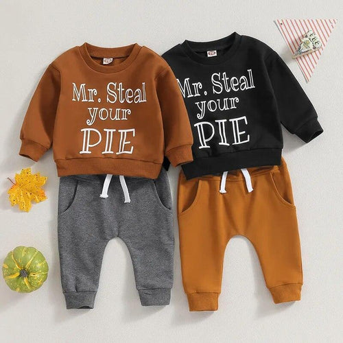 Mr Steal Your Pie Jogger Set - Shop Baby Boutiques 