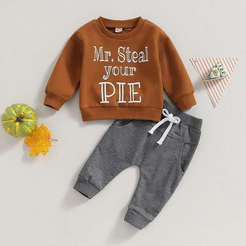 Mr Steal Your Pie Jogger Set - Shop Baby Boutiques 