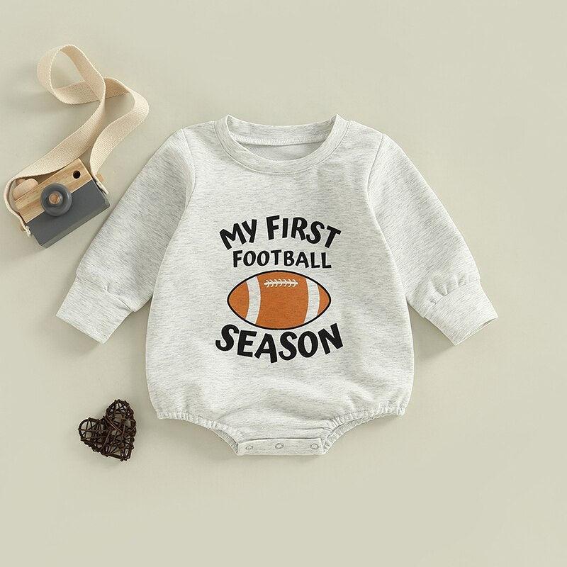 My First Football Season Romper-Shop Baby Boutiques