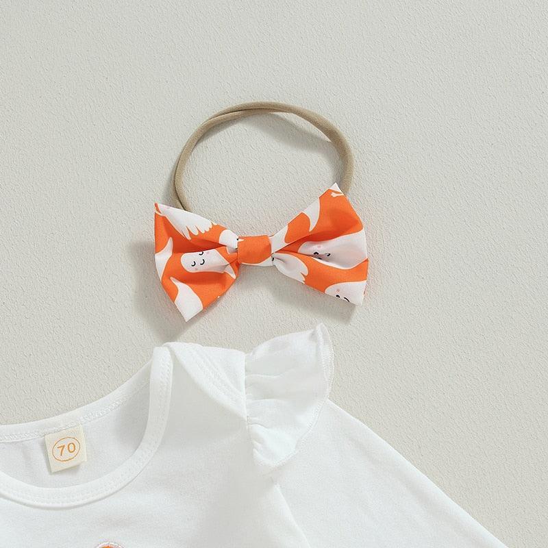 My First Halloween Romper With Ruffled Bloomers - Shop Baby Boutiques 