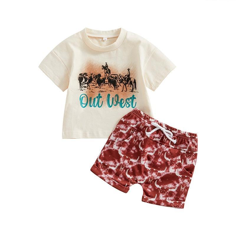 Out West Western Short Set - Shop Baby Boutiques 