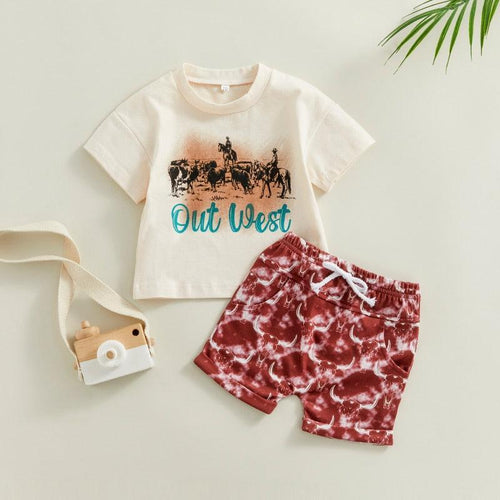 Out West Western Short Set - Shop Baby Boutiques 