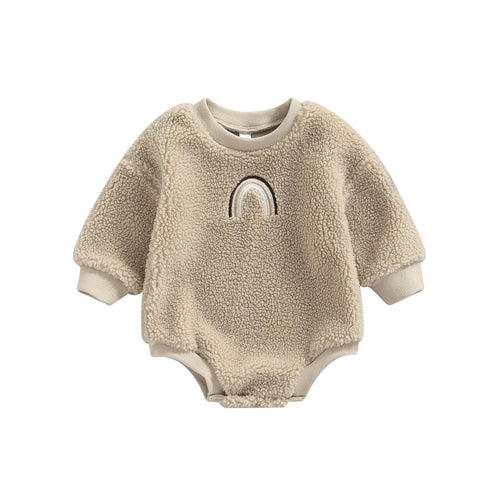 Plush Sherpa Romper - Shop Baby Boutiques 