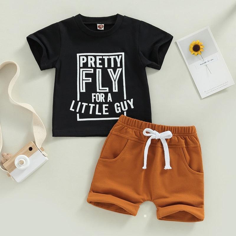 Pretty Fly for a Little Guy T-shirt & Shorts - Shop Baby Boutiques 