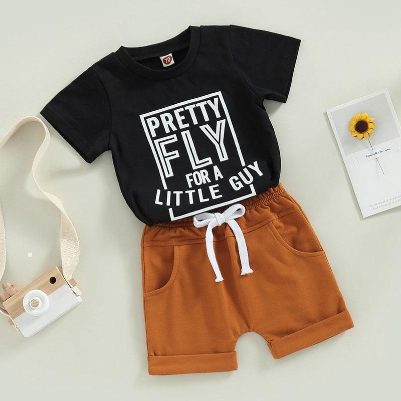 Pretty Fly for a Little Guy T-shirt & Shorts - Shop Baby Boutiques 