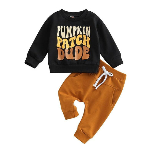 Pumpkin Patch Dude Toddler Set - Shop Baby Boutiques 