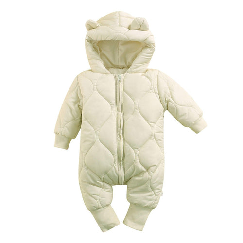 Teddy Bear Puffer Baby Jumpsuit - Shop Baby Boutiques 