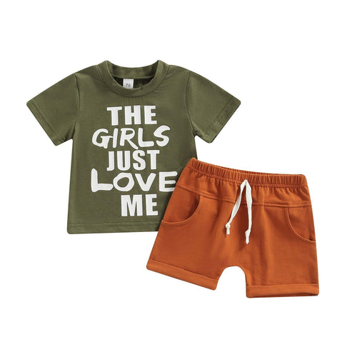 The Girls Just Love Me Short Set - Shop Baby Boutiques 