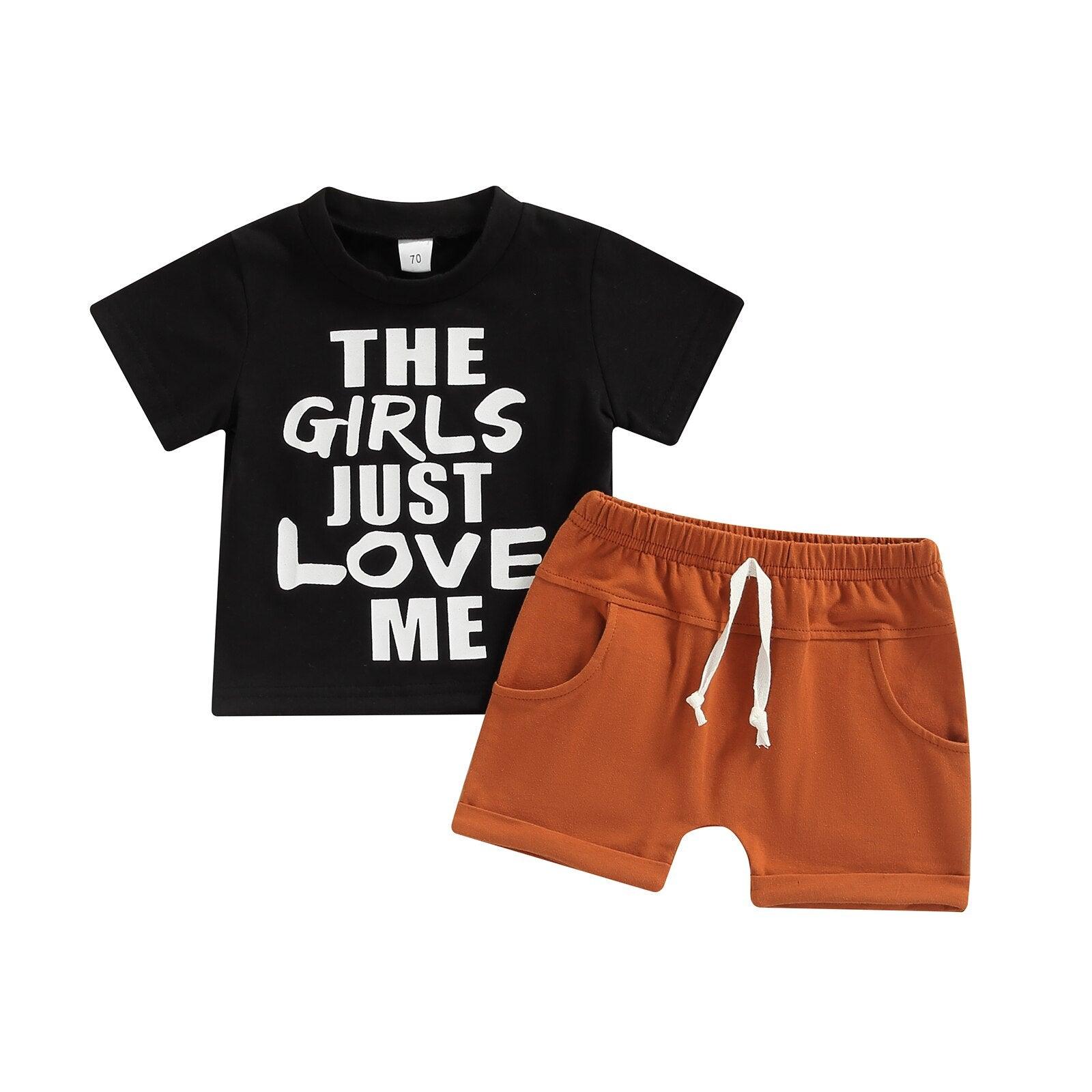 The Girls Just Love Me Short Set - Shop Baby Boutiques 