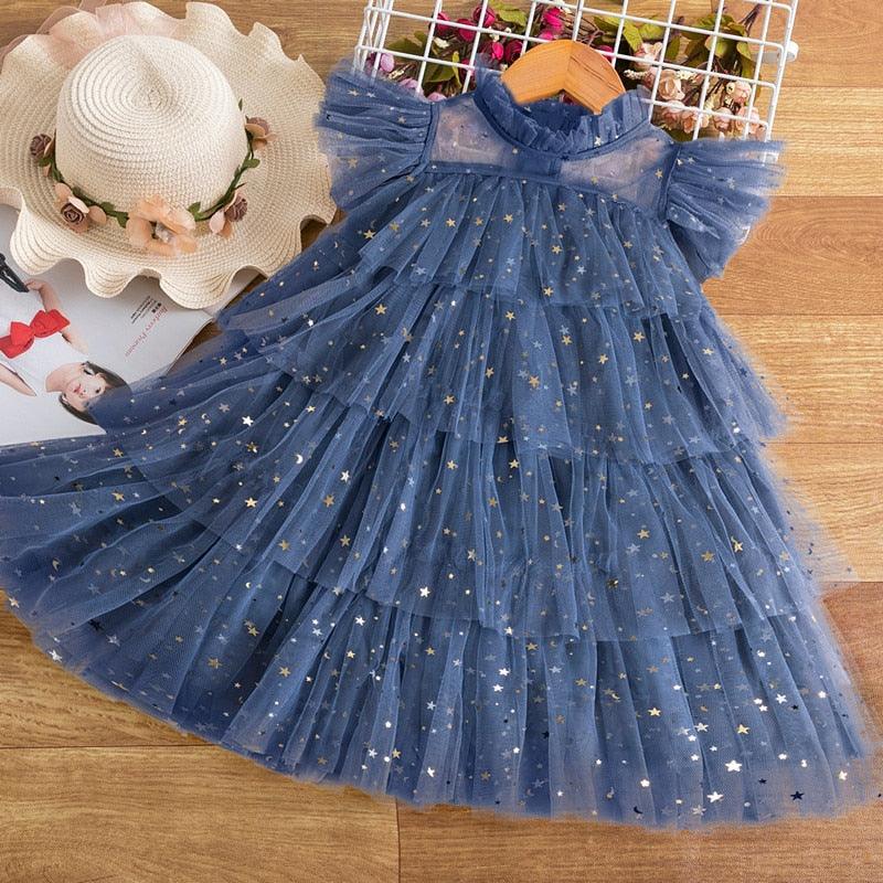 Twinkle Star Layer Cake Dress - Shop Baby Boutiques 