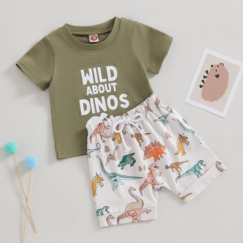 Wild About Dinos Short Set - Shop Baby Boutiques 